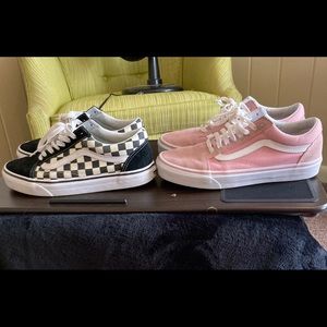 TWO pairs of Vans- good condition!
